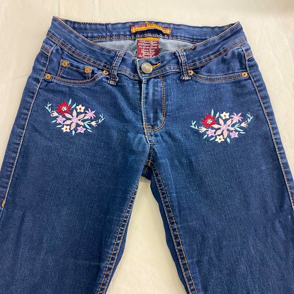 Embroidered Skinny Jeans